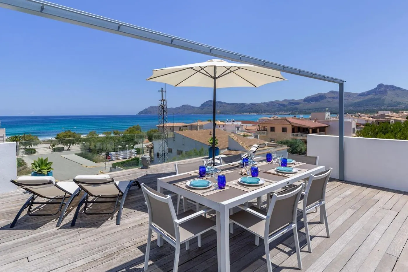 Modern Panoramic Sea View House Mallorca Son Serra de Marina 0*,  Spanien